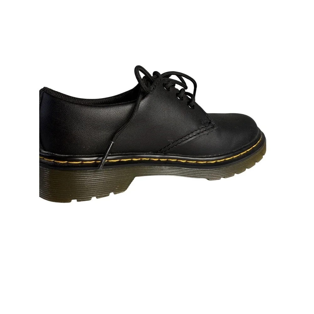 Dr. Doc Martens Kids Junior Boys Black‎ Leather Oxford Lace Up Shoes Size 13